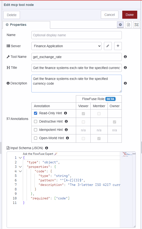 MCP Server Tool Node with new annotations